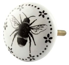 Bee Cearmic Flat Knobs